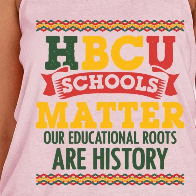 Hbcu Black College School Matters African American Student Gift Women's Knotted Racerback Tank