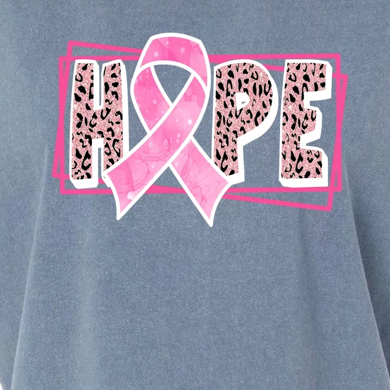 Hope Breast Cancer Awareness Ribbon Garment-Dyed Women's Muscle Tee