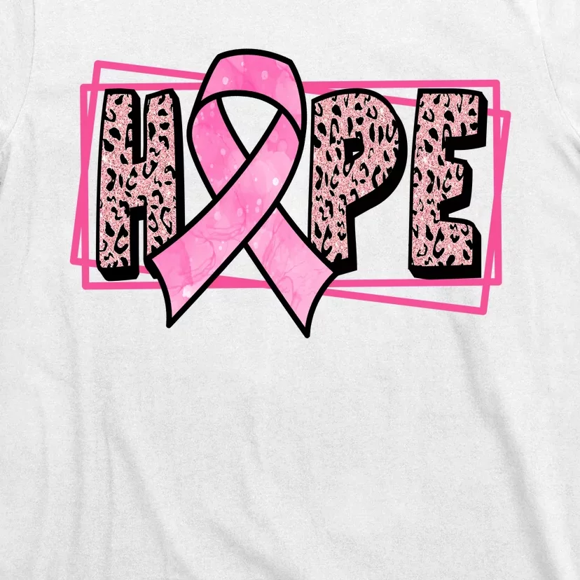 Hope Breast Cancer Awareness Ribbon T-Shirt