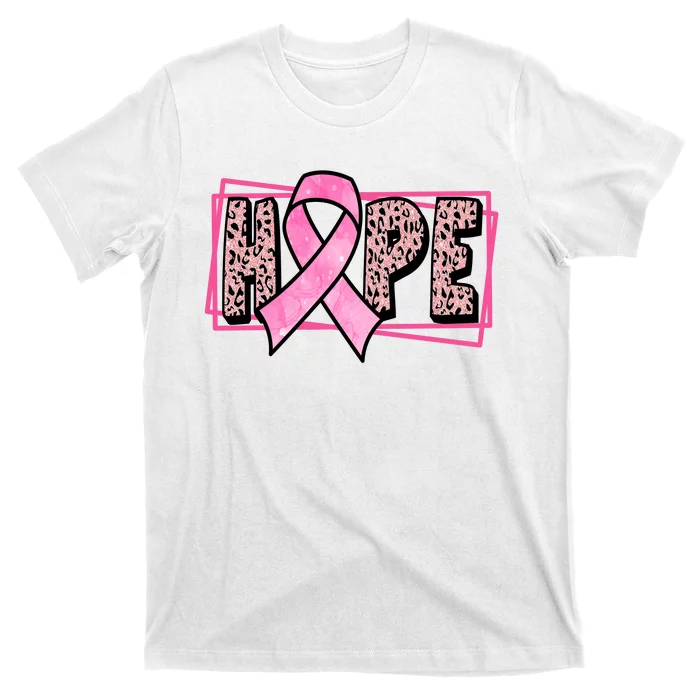 Hope Breast Cancer Awareness Ribbon T-Shirt