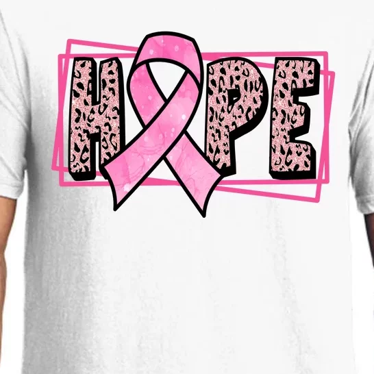 Hope Breast Cancer Awareness Ribbon Pajama Set