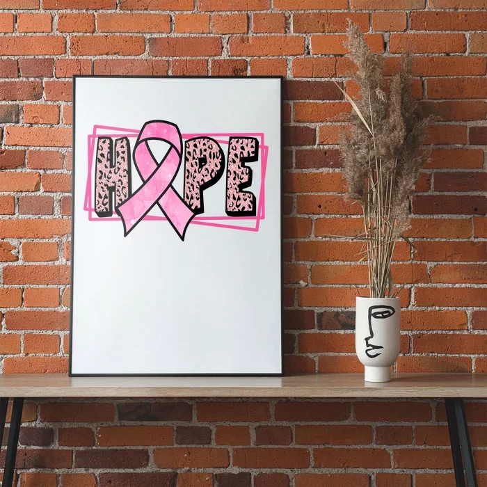 Hope Breast Cancer Awareness Ribbon Poster