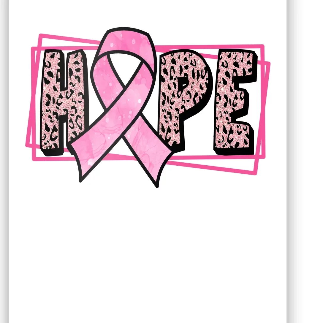 Hope Breast Cancer Awareness Ribbon Poster