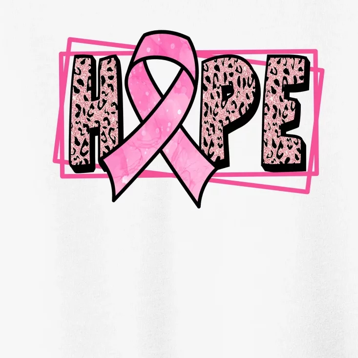 Hope Breast Cancer Awareness Ribbon Toddler T-Shirt