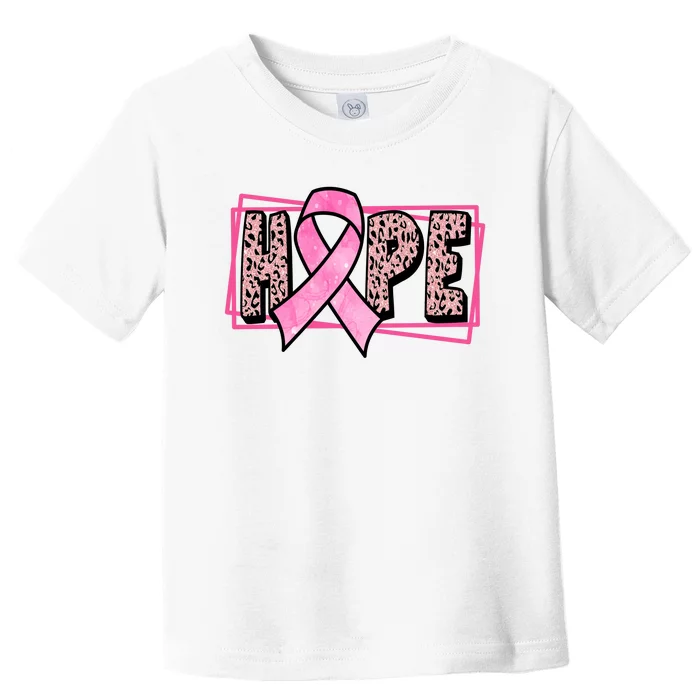 Hope Breast Cancer Awareness Ribbon Toddler T-Shirt