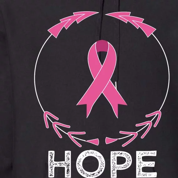 Hope Breast Cancer Awareness T With Ribbon Premium Hoodie