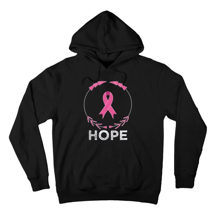 Hope Breast Cancer Awareness T With Ribbon Tall Hoodie