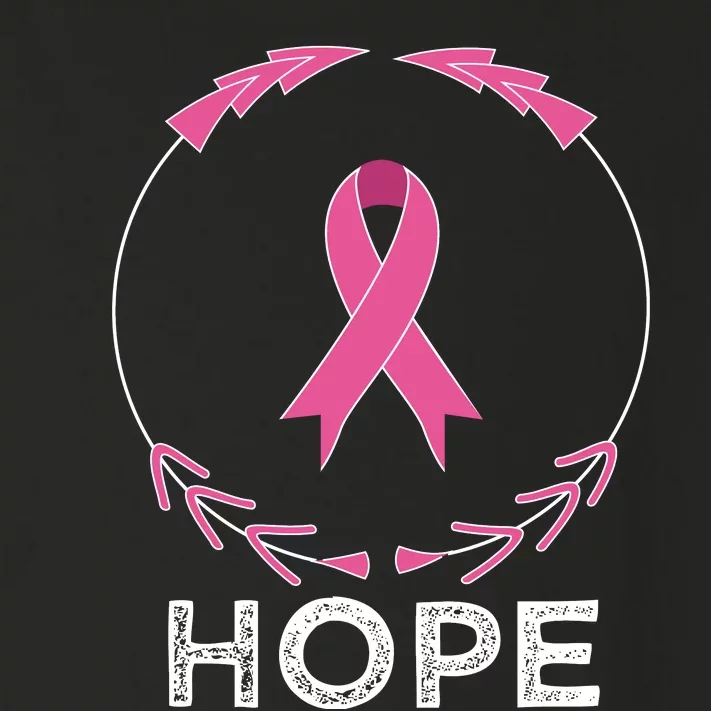 Hope Breast Cancer Awareness T With Ribbon Toddler Long Sleeve Shirt