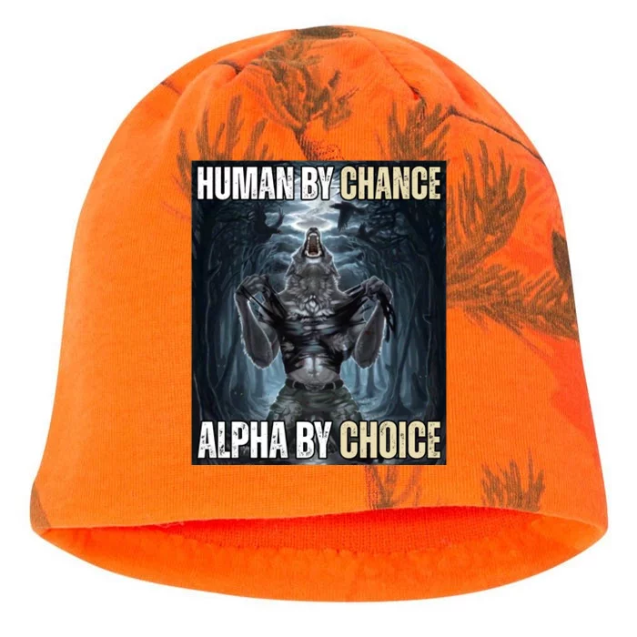 Human By Chance Alpha By Choice Funny Kati - Camo Knit Beanie