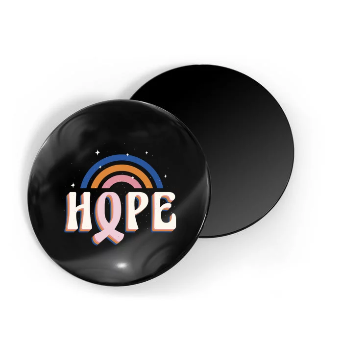 Hope Breast Cancer Awareness Rainbow Magnet