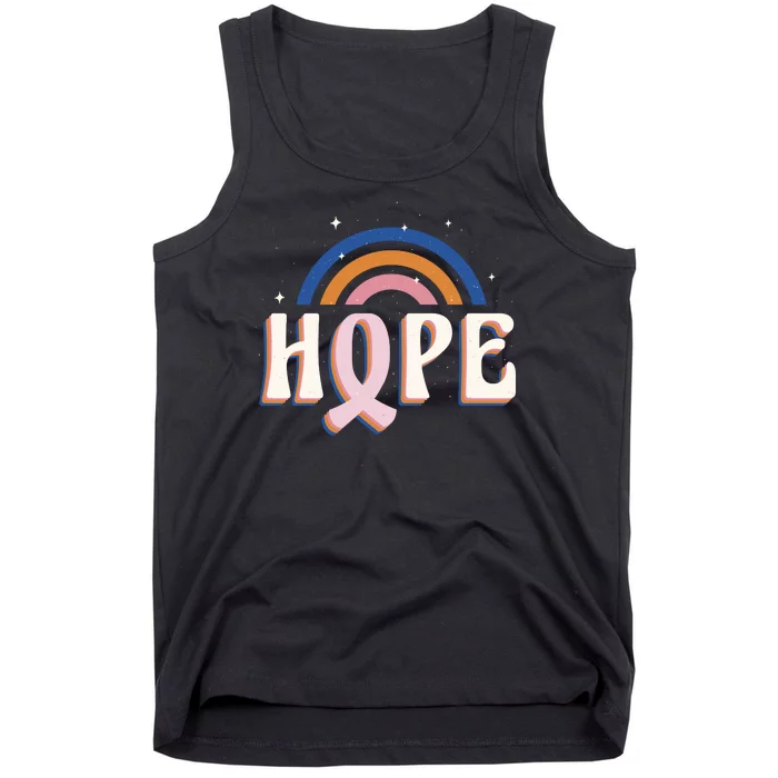 Hope Breast Cancer Awareness Rainbow Tank Top