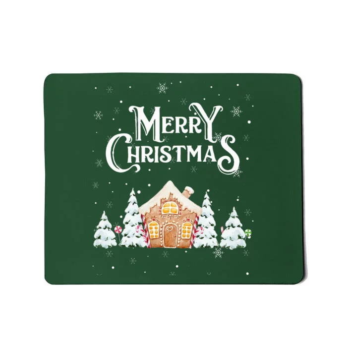 Holiday Baking! Christmas Cookies! Gingerbread House Mousepad