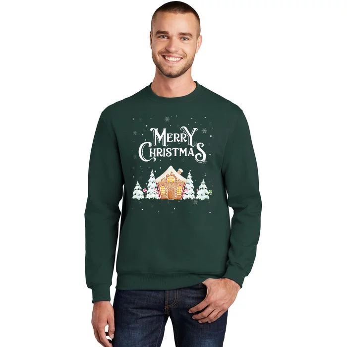 Holiday Baking! Christmas Cookies! Gingerbread House Tall Sweatshirt