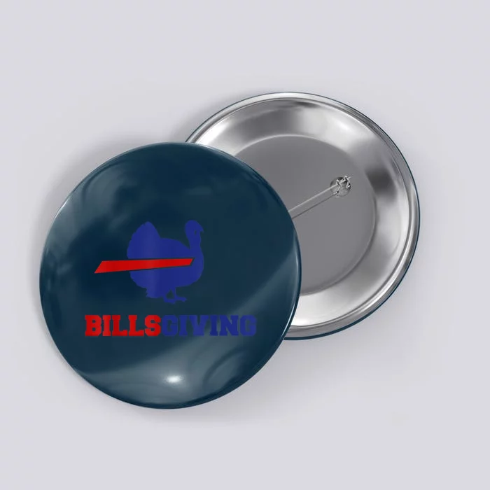 Happy Billsgiving Chicken Football Thanksgiving Button