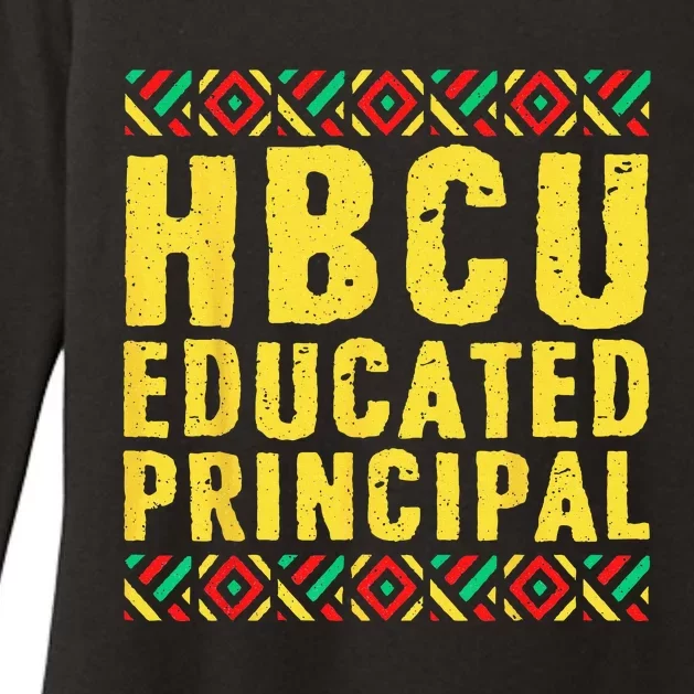 Historical Black College Alumni Gift HBCU Educated Principal Womens CVC Long Sleeve Shirt