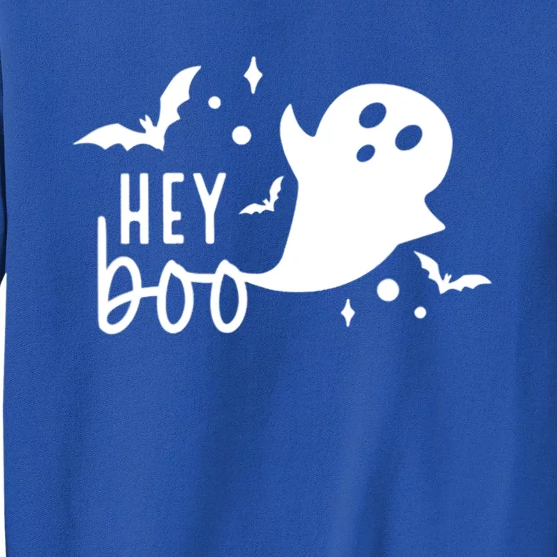 Hey Boo Cute Halloween Ghost Funny Autumn Fall Spooky Gift Tall Sweatshirt