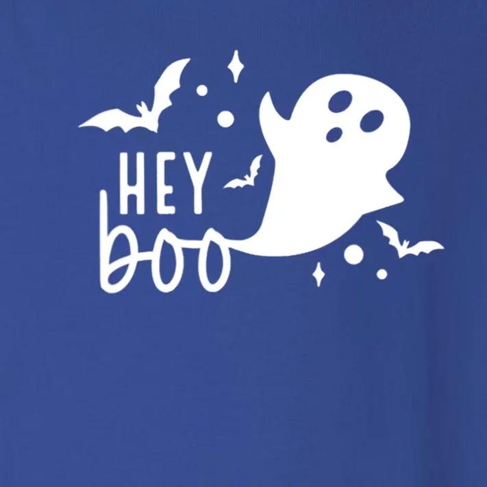 Hey Boo Cute Halloween Ghost Funny Autumn Fall Spooky Gift Toddler Long Sleeve Shirt