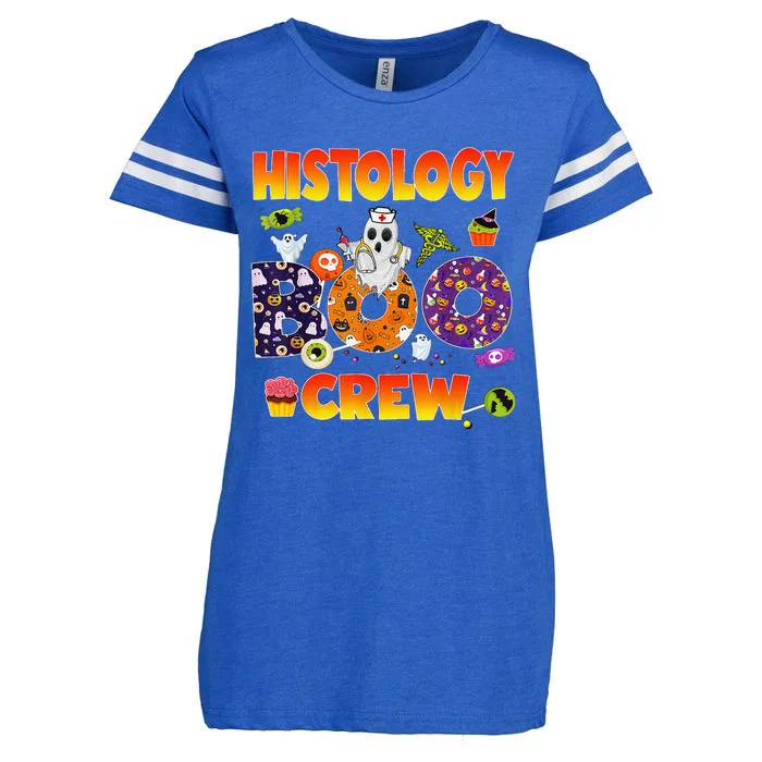 Histology Boo Crew Halloween Ghost Costume Matching Enza Ladies Jersey Football T-Shirt