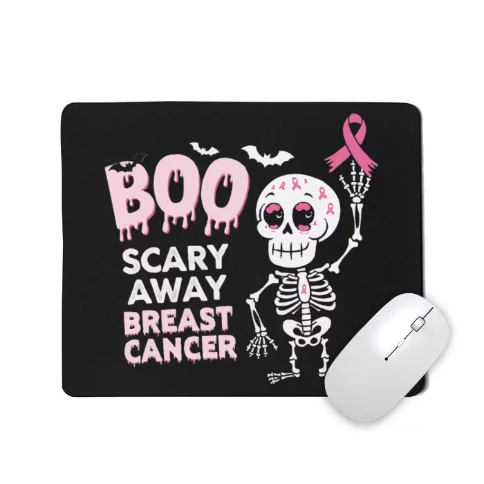 Halloween Breast Cancer Awareness Chemotherapy Pin.K Ribbon Mousepad