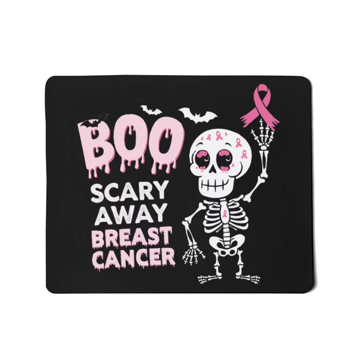 Halloween Breast Cancer Awareness Chemotherapy Pin.K Ribbon Mousepad