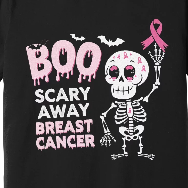 Halloween Breast Cancer Awareness Chemotherapy Pin.K Ribbon Premium T-Shirt