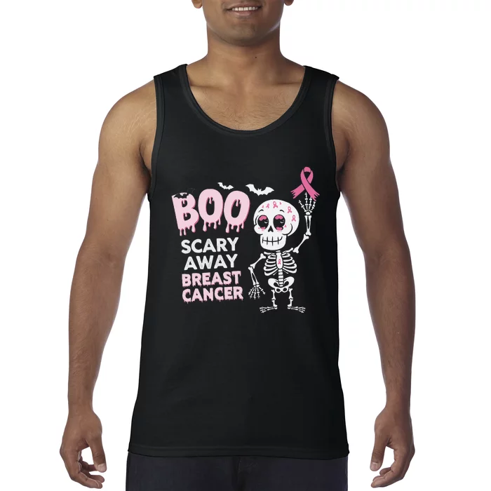 Halloween Breast Cancer Awareness Chemotherapy Pin.K Ribbon Tank Top