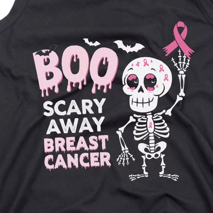 Halloween Breast Cancer Awareness Chemotherapy Pin.K Ribbon Tank Top