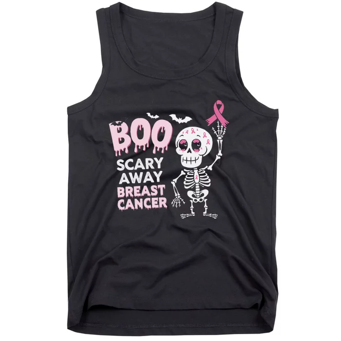 Halloween Breast Cancer Awareness Chemotherapy Pin.K Ribbon Tank Top