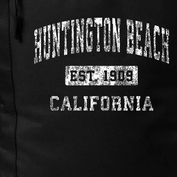 Huntington Beach California Ca Vintage Established Sports Daily Commute Backpack