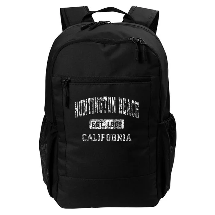 Huntington Beach California Ca Vintage Established Sports Daily Commute Backpack