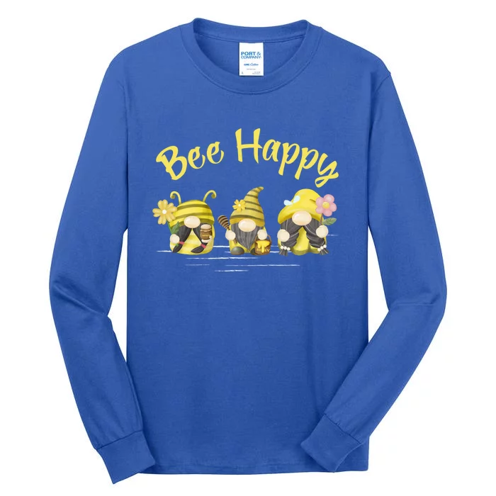 Happy Bee Cute Beekeeping Gnomes Great Gift Tall Long Sleeve T-Shirt