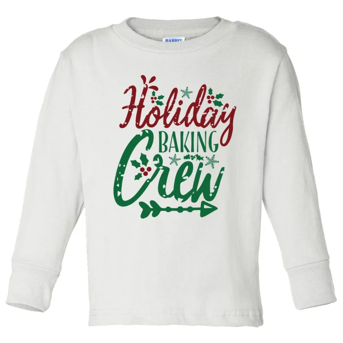 Holiday Baking Crew Toddler Long Sleeve Shirt