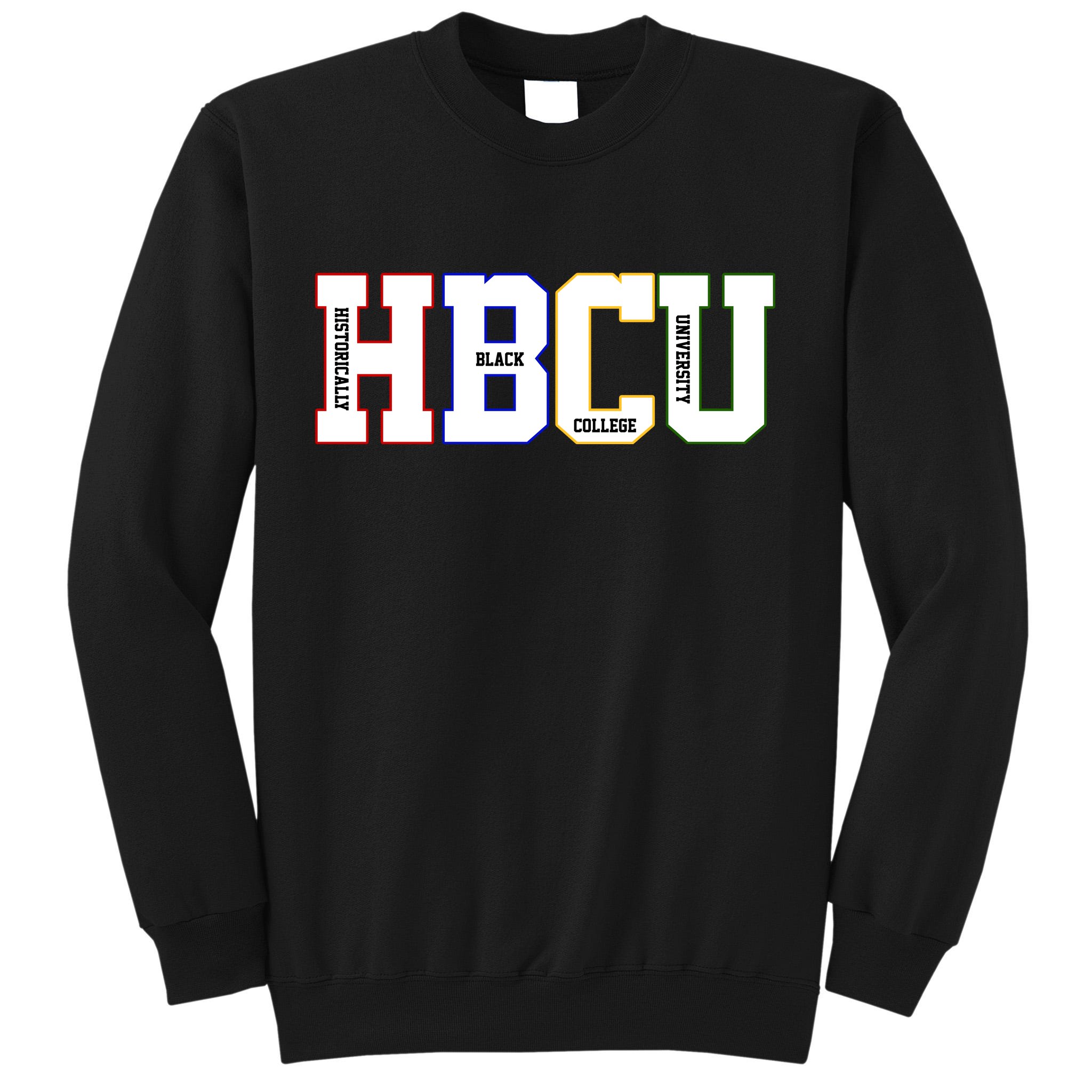 Black 2024 colleges sweatshirts