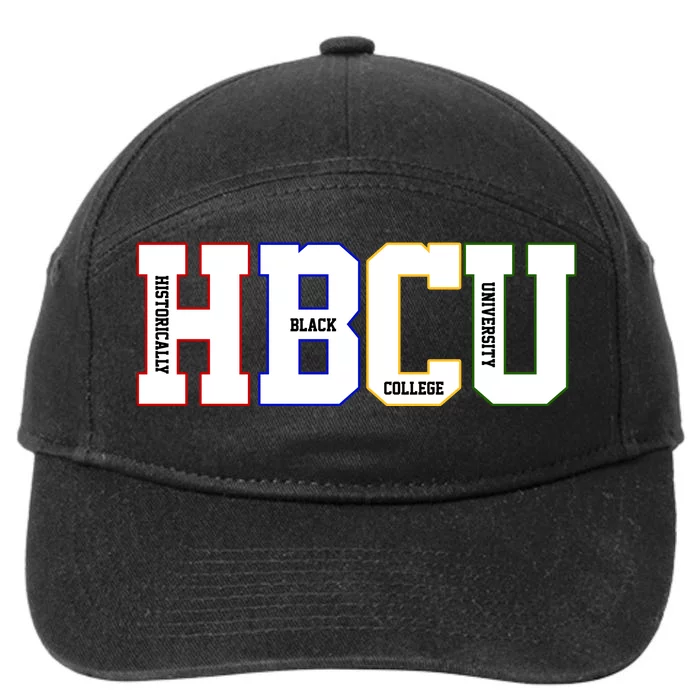 Historically Black College University Student HBCU 7-Panel Snapback Hat