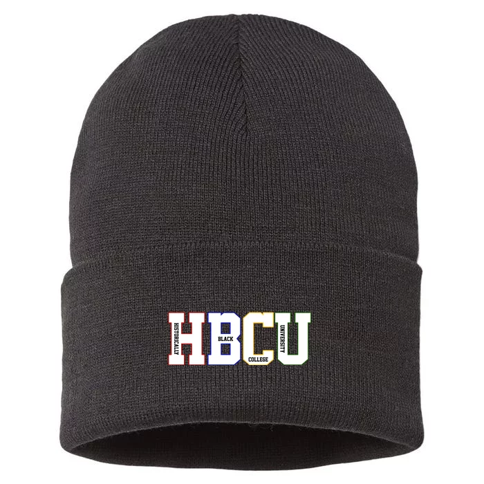 Historically Black College University Student HBCU Sustainable Knit Beanie