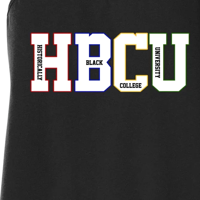 Historically Black College University Student HBCU Women's Racerback Tank