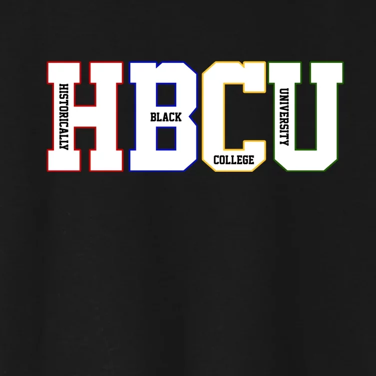 Historically Black College University Student HBCU Women's Crop Top Tee