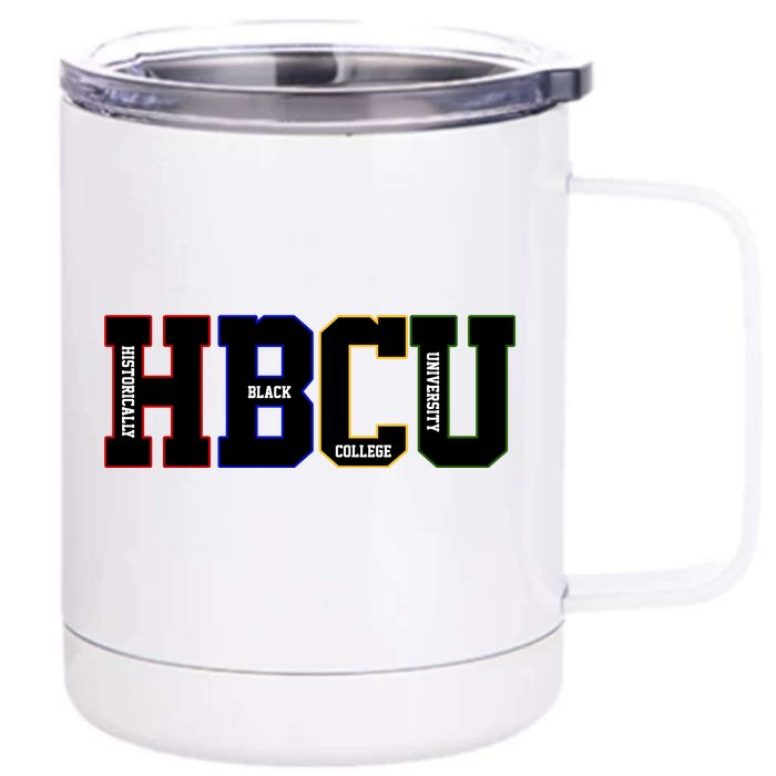 Historically Black College University Student HBCU Front & Back 12oz Stainless Steel Tumbler Cup