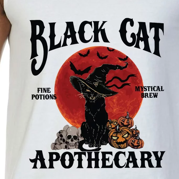 Halloween Black Cat Apothecary Retro Halloween Cat Comfort Colors® Tank Top