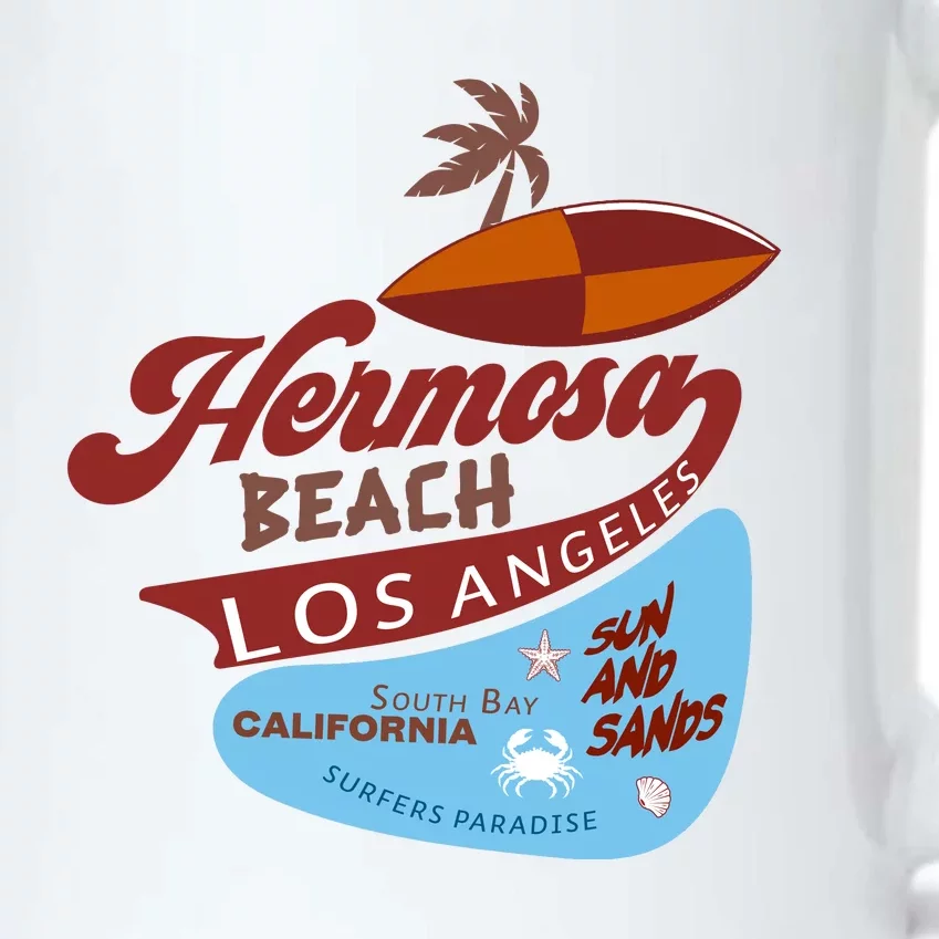 Hermosa Beach California Black Color Changing Mug