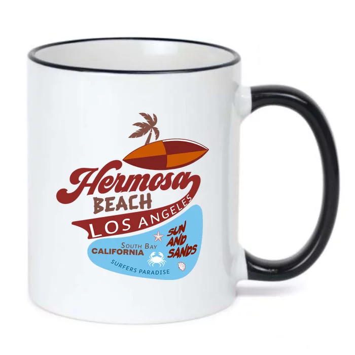 Hermosa Beach California Black Color Changing Mug