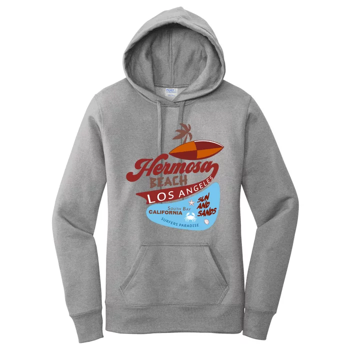 Hermosa Beach California Women's Pullover Hoodie