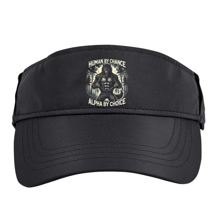 Human By Chance Alpha By Choice Alpha Wolf Adult Drive Performance Visor