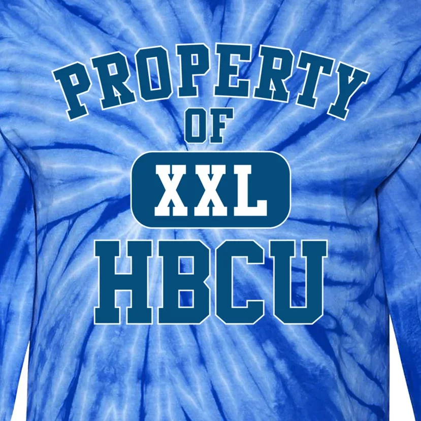 Historically Black College University Property Of My Hbcu Gift Tie-Dye Long Sleeve Shirt