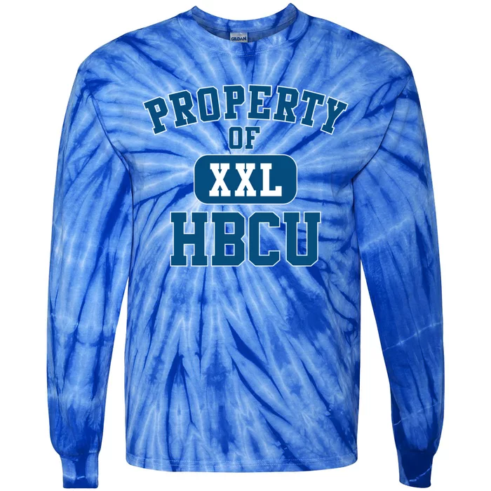 Historically Black College University Property Of My Hbcu Gift Tie-Dye Long Sleeve Shirt