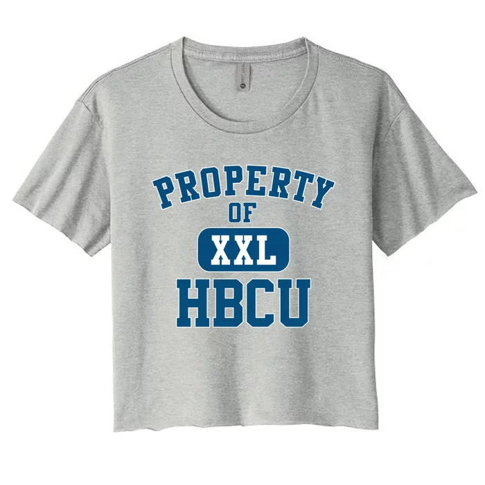 Historically Black College University Property Of My Hbcu Gift Women's Crop Top Tee