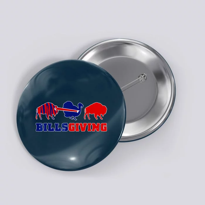 Happy Billsgivings Chicken Football Thanksgiving Button