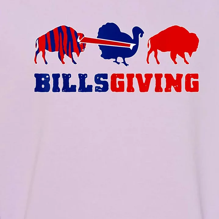 Happy Billsgivings Chicken Football Thanksgiving Garment-Dyed Sweatshirt