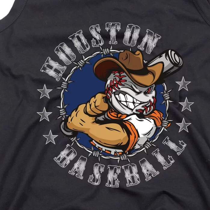 Houston Baseball Cartoon Tank Top