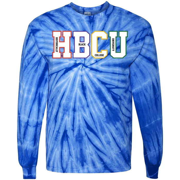 Historically Black College University Student Hbcu Made Gift Tie-Dye Long Sleeve Shirt